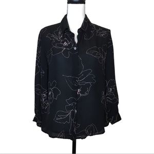 Vintage 100% silk blouse